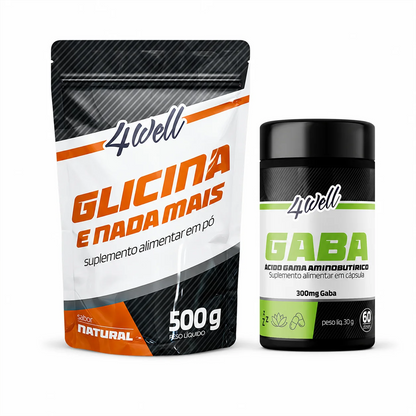 Kit Glicina 500g + GABA | 4well