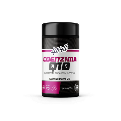 Coenzima Q10 200mg 60 Cápsulas 30 Doses | 4well