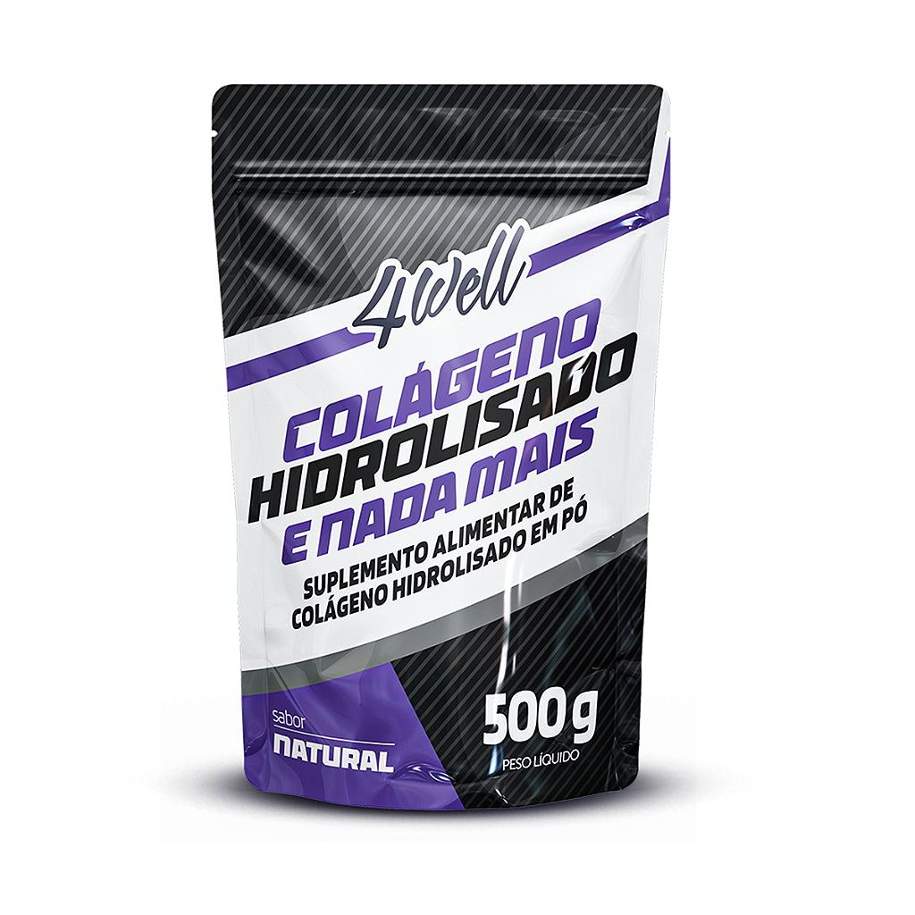 Colágeno Hidrolisado em Pó de 500g a 1Kg | 4well