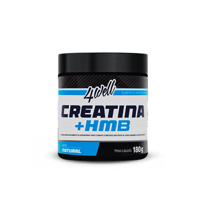 Creatina + HMB 180g Pote Sabor Natural | 4well