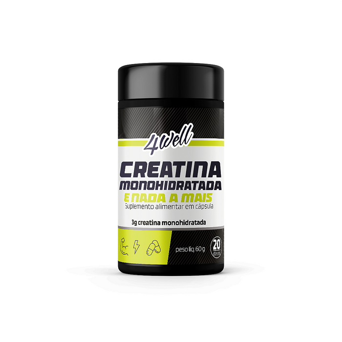Creatina Monohidratada 3g 120 Cápsulas | 4well