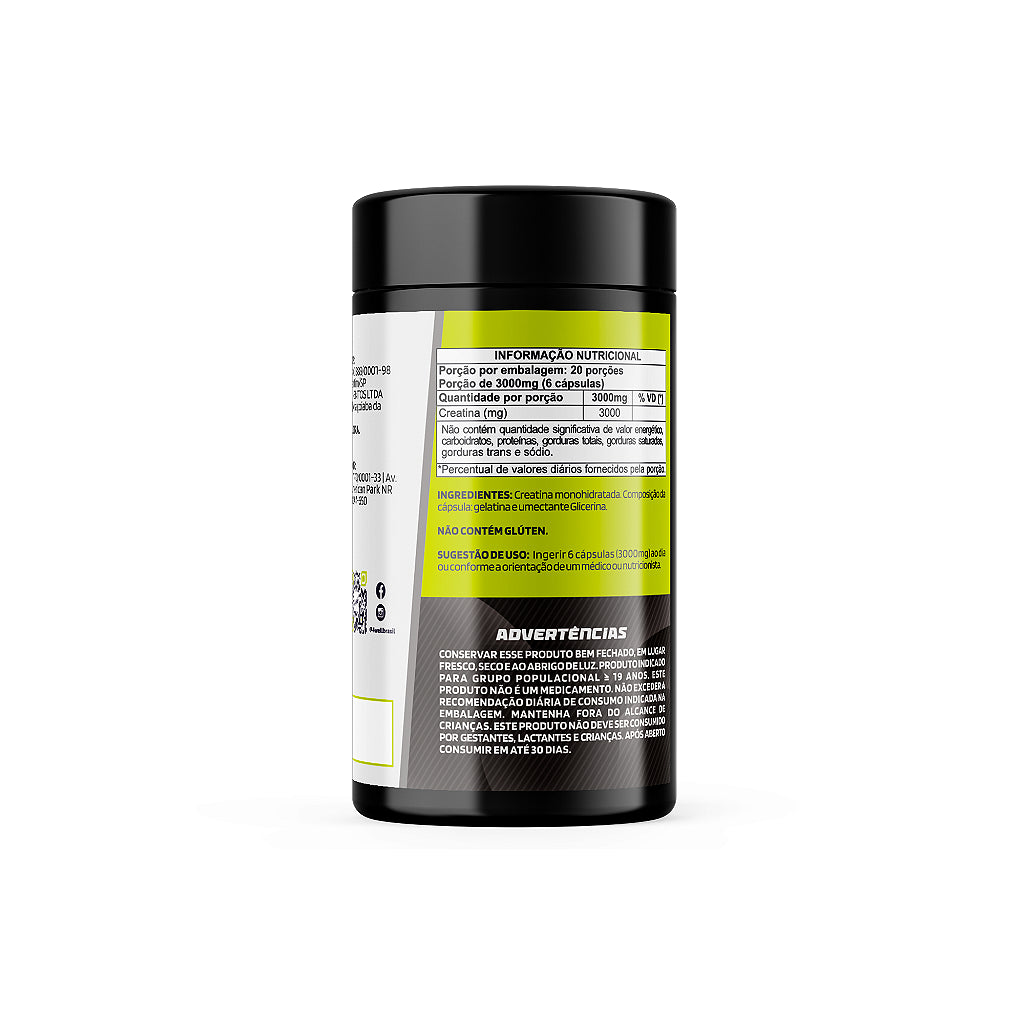 Creatina Monohidratada 3g 120 Cápsulas | 4well