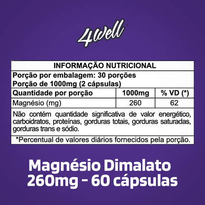 Kit Antifadiga Crônica Coenzima Q10 + Magnésio Malato + Vitamina B12 | 4well