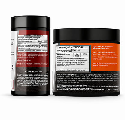 Kit Glicina 400g Pote + NAC | 4well
