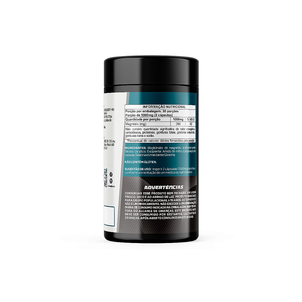 Magnésio Bisglicinato 260mg 60 Cápsulas 30 Doses | 4well