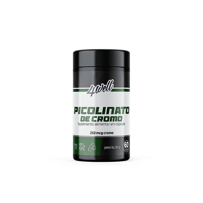 Picolinato de Cromo 250mcg 60 Cápsulas | 4well