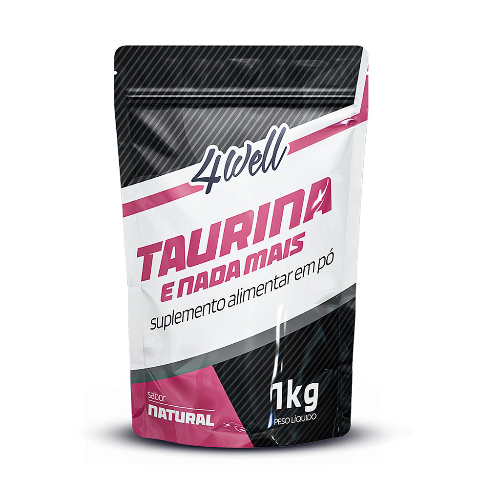 Taurina de 500g a 1Kg 100% Pura Importada | 4well