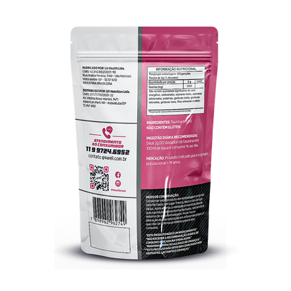 Taurina de 500g a 1Kg 100% Pura Importada | 4well