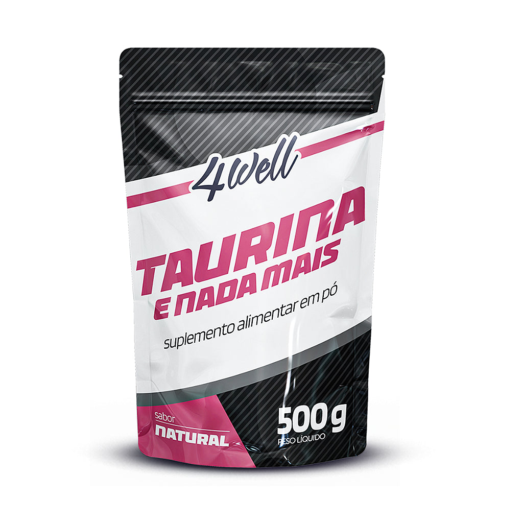 Taurina de 500g a 1Kg 100% Pura Importada | 4well